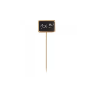 Porte étiquettes ardoise 50x40mm h140mm